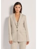 MADELEINE Floraler Jersey-Blazer in langer Form in kiesel