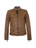 Gipsy Bikerlederjacke Lammnappa in Schwarz