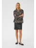 PART TWO Bluse kurzarm NatalePW Oversize fit in Black Flower Bouquet Print