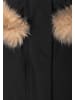 More & More leicht taillierter, warmer Parka, Kapuze in black