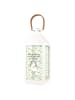 Mr. & Mrs. Panda Outdoor Laterne Chinchilla Blume mit Spruch in Transparent
