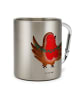 Mr. & Mrs. Panda Becher Rotkehlchen Weihnachten ohne Spruch in Silber