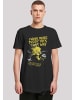 F4NT4STIC Long Cut T-Shirt Looney Tunes Tweety Pie More Puddy Tats in schwarz