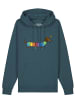 wat? Apparel Sweatshirt Regenbogen Dackel in Petrol