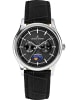 Jacques Lemans Herrenuhr Derby mit Mondphase Schwarz