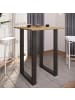 VCM  Holz Bartisch Stehtisch Tisch Tresen Xona 80x50 in Schwarz / Honig-Eiche