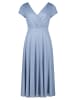 Vera Mont Cocktailkleid im Glitzer-Look in Blue/Silver
