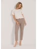 MADELEINE Moderne Hose mit Bügelfalten, Stretch in taupe