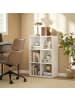 HOMCOM Bücherregal-61,5L x 29,5B x 91,5H cm-Weiß