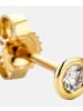 Diamant L'éternel Ohrringe aus 333 Gelbgold mit 0.10 Karat Diamant