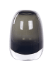 Beliani Blumenvase FYSKA in Grau/Transparent - (W) 14 x (H) 18 x (L) 14 cm