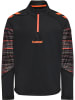 Hummel Halbreißverschluss Sweatshirt Daumenlöcher Hmlblaze Multisport Kinder in BLACK/ORANGE