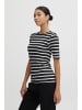 b.young Gestreiftes Halbarm T-Shirt BYPAMILA in Schwarz