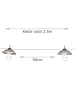 MARELIDA LED Solar Lichterkette Fabriklampen in grau - L: 2,5m