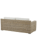Beliani Gartensofa ARDEA in Naturfarben/Beige/Weiß - (W) 194 x (H) 70 x (L) 90 cm