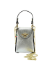 Florence Florence Umhängetasche Leder silber ca. 13cm
