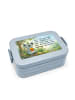 Mr. & Mrs. Panda Lunch Box Koala Pommes Design mit Spruch in Blau Pastell