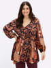 sheego by Joe Browns Tunika in schwarz-rostrot-gemustert