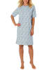NORMANN Nachthemd kurzarm TupfenPunkte Design - 45097 in Blau