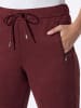 Heine Velourslederimitat-Hose in burgund