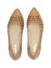 Usha Leder Ballerinas in Beige