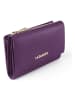 Lazarotti Bologna Leather XL Geldbörse mit Zip-Around Fach Leder 14 cm purple