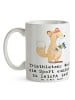 Mr. & Mrs. Panda Kaffeetasse Triathlon Helden mit Spruch in Weiß