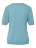 GOLDNER Halbarmpullover mit Rundhals aus Kaschmir in aqua