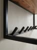 KADIMA DESIGN Design Wandgarderobe Massivholz / Metall 80x22x33 cm