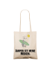 Mr. & Mrs. Panda Tasche Panda Surfen mit Spruch in Creme