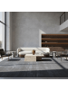 KADIMA DESIGN Teppich Kurzflor Uni-Farbe Microfaser Antirutsch Wohnzimmer waschbar in Grau
