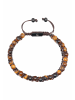 GT COLLECTION Armband Double-Bead in brown