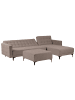 Beliani 3-tlg Modulsofa ABERDEEN in Beige/Schwarz