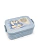 Mr. & Mrs. Panda Bento Box Pinguine trösten Design mit Spruch in Blau Pastell