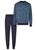 hajo Schlafanzug Premium Cotton in Dunkelblau