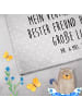 Mr. & Mrs. Panda Handtuch Axolotl Freundin mit Spruch in Grau Pastell