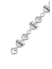 faina Women Heart Motif Bracelet in Silver