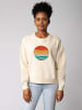 wat? Apparel Sweatshirt Retro Sunset Ocean in Natural Raw