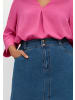 sheego Jeansrock in blue denim