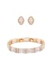 faina Women Jewelry Set in rose gold white