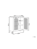Beliani Sideboard WAKATIPU in Braun - (W) 80 x (H) 102 x (L) 40 cm