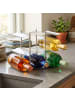 relaxdays Weinregal in Silber - (B)27 x (H)22 x (T)16,5 cm