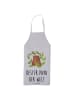 Mr. & Mrs. Panda Kellnerschürze Bär König mit Spruch in Grau Pastell