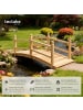 tectake Gartenbrücke aus Holz, 137 x 58 x 58 cm