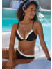 LASCANA Bügel-Bikini-Top in schwarz-creme