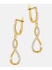 Diamant L'éternel Ohrringe aus 375 Gelbgold