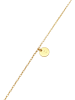 Elli Armband 925 Sterling Silber Geo, Kreis, Plättchen in Gold