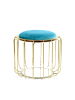 Kayoom Sitzkissen Pouf Comfortable in türkis - gold