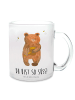 Mr. & Mrs. Panda Teetasse Bär Honig mit Spruch in Transparent