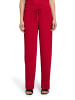 BETTY & CO Stretch-Hose mit Plissee in Dunkelrot